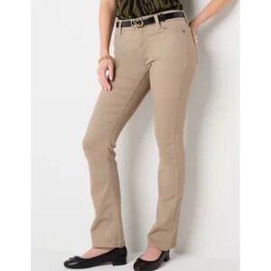 Liz Claiborne Sara Tan Bootcut Pants, Women's size 12